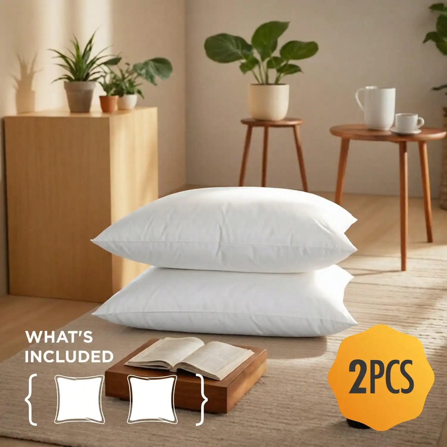 2‑Pack & 4‑Pack 12x20 18x18 De - Pillow Insert 18X18 review and price