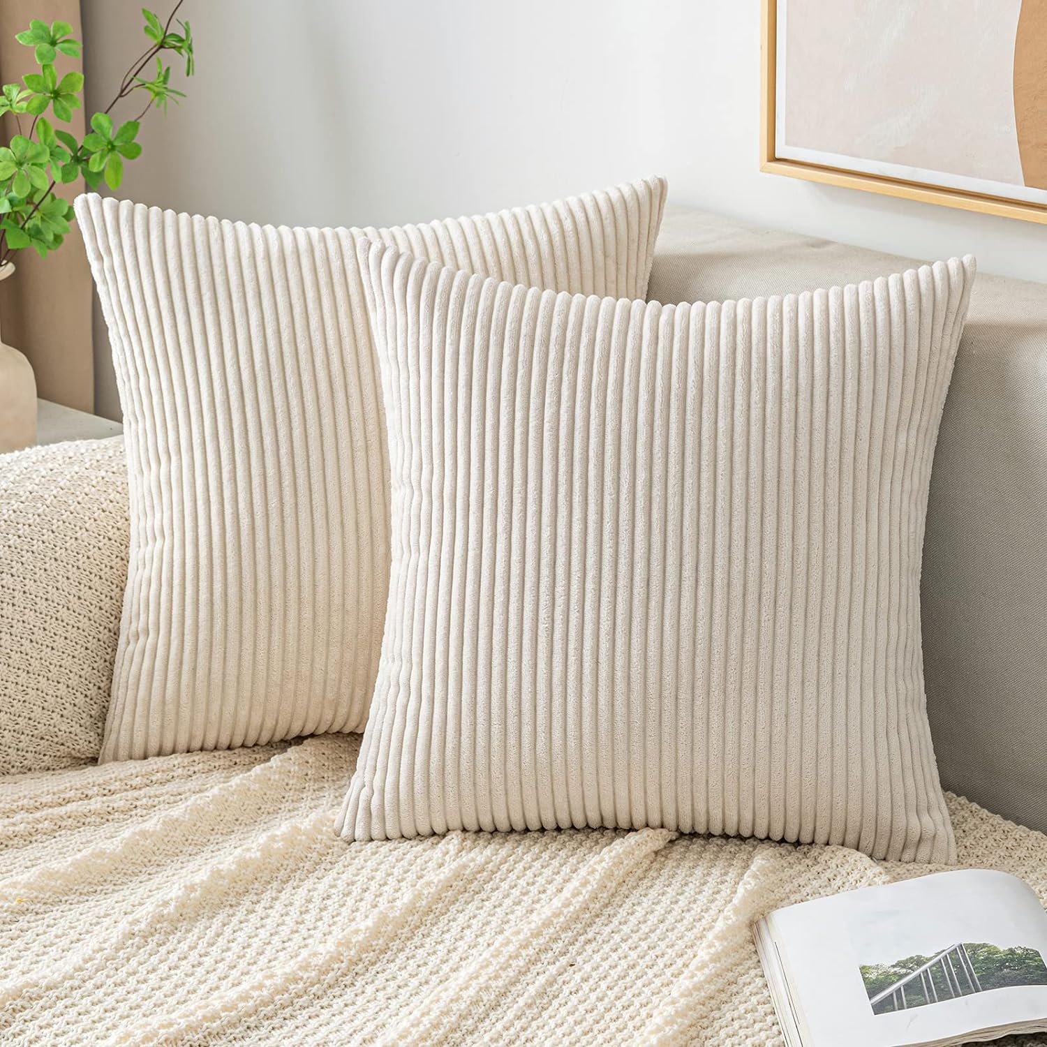 Throw Pillow Covers Corduroy D - Pillow Insert 18X18 review and price