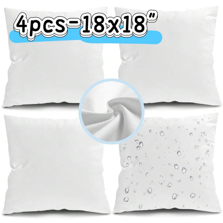 4 Pack Weather Outdoor Pillow  - Pillow Insert 18X18 review and price
