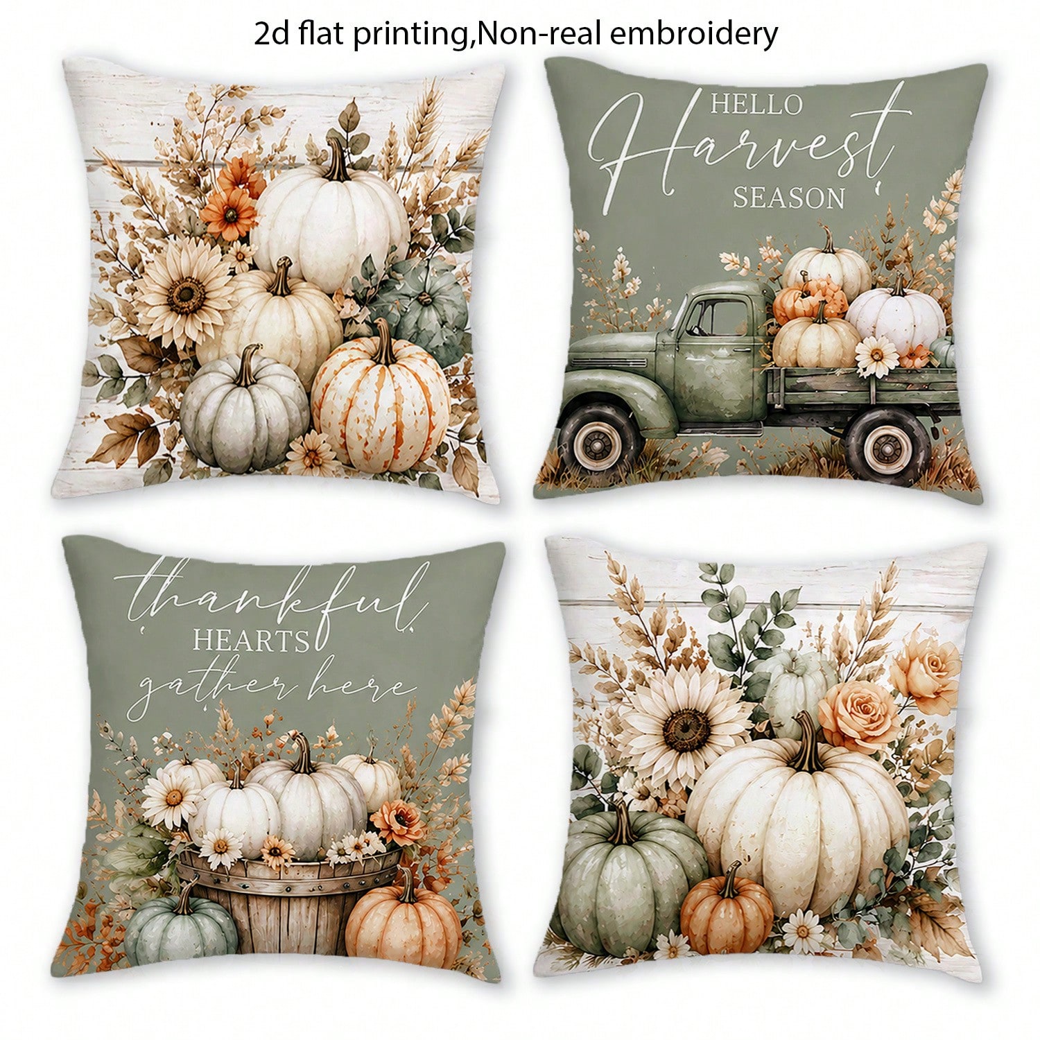 4pcs JHUA Bohemian Fall Harves - Pillow Insert 18X18 review and price